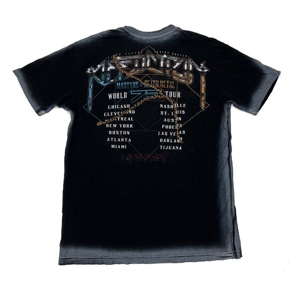 Affliction reversible Vintage Goth Concert T-Shirt Mens L - Picture 4 of 5